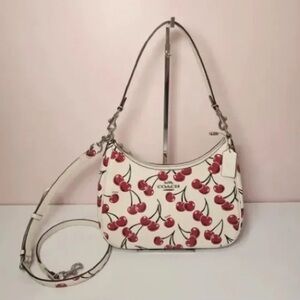 Coach White Cherry Print Women's Bag
